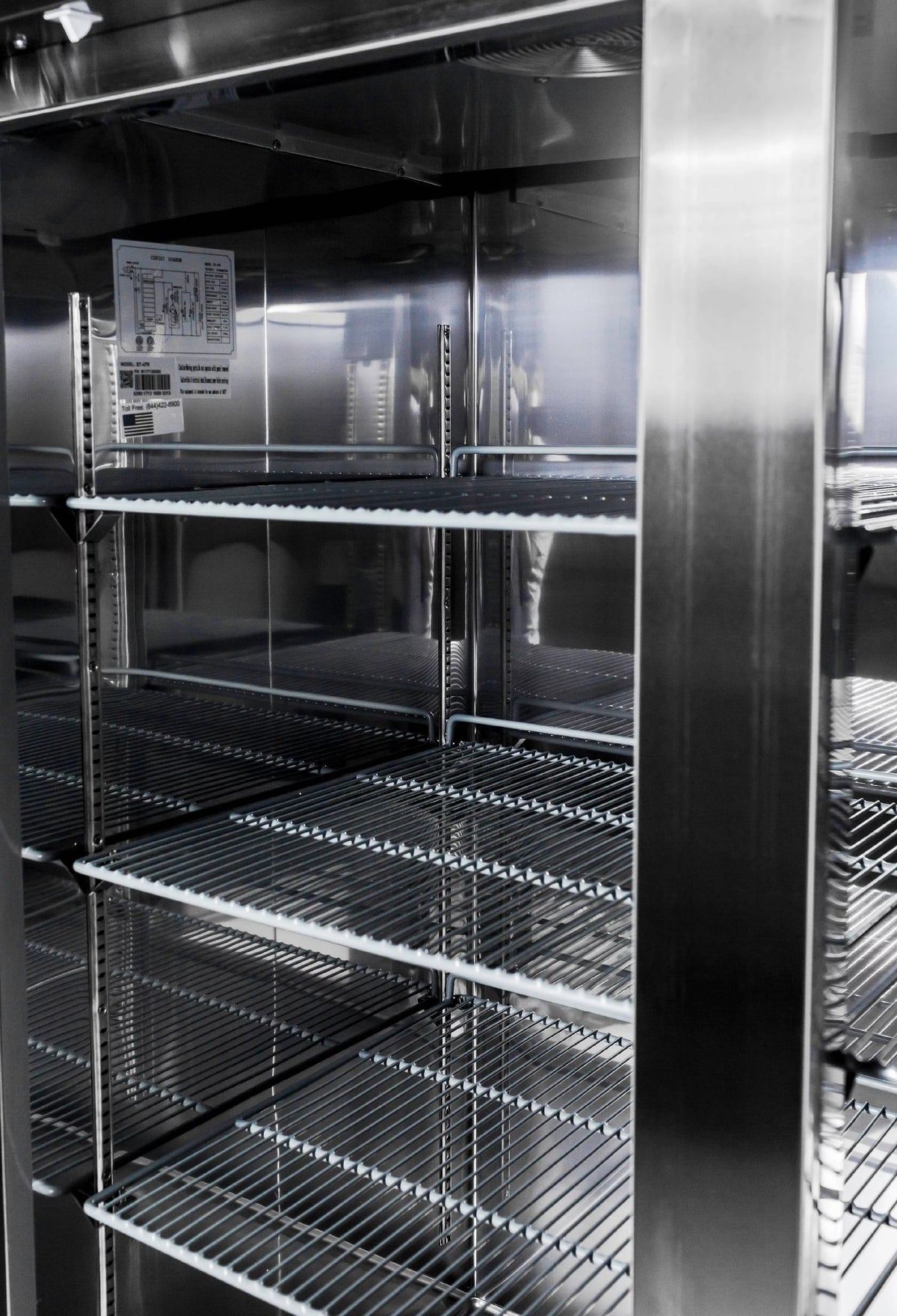 47 cu ft Stainless Steel 2 Door Reach-In Freezer C745