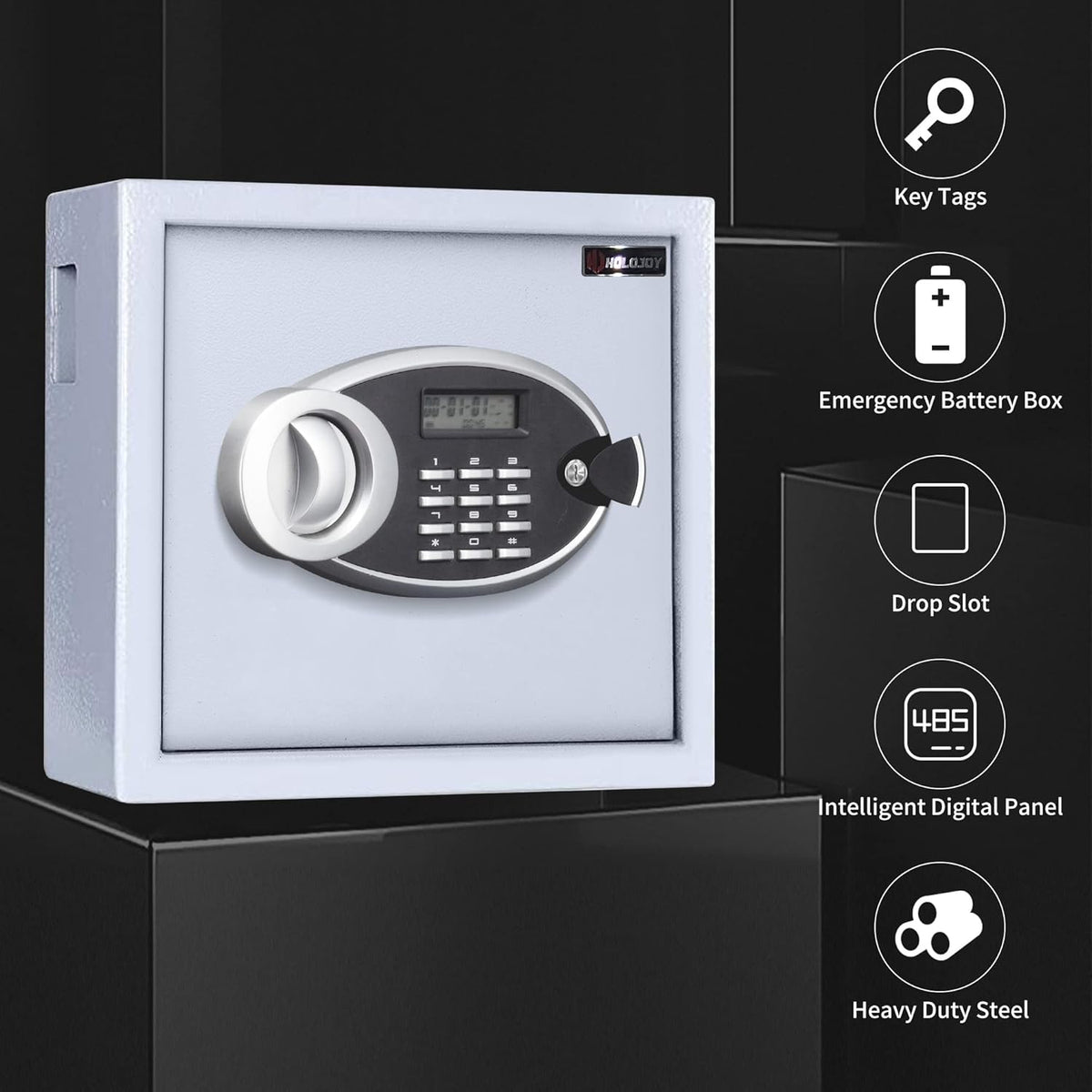 30 Keys Capacity Metal Steel Key Cabinet with Digital Lock Q91833