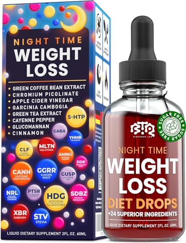 Night Time Weight Loss Diet Drops - Apple Cider Vinegar - Cinnamon - Cayenne Pepper B40103