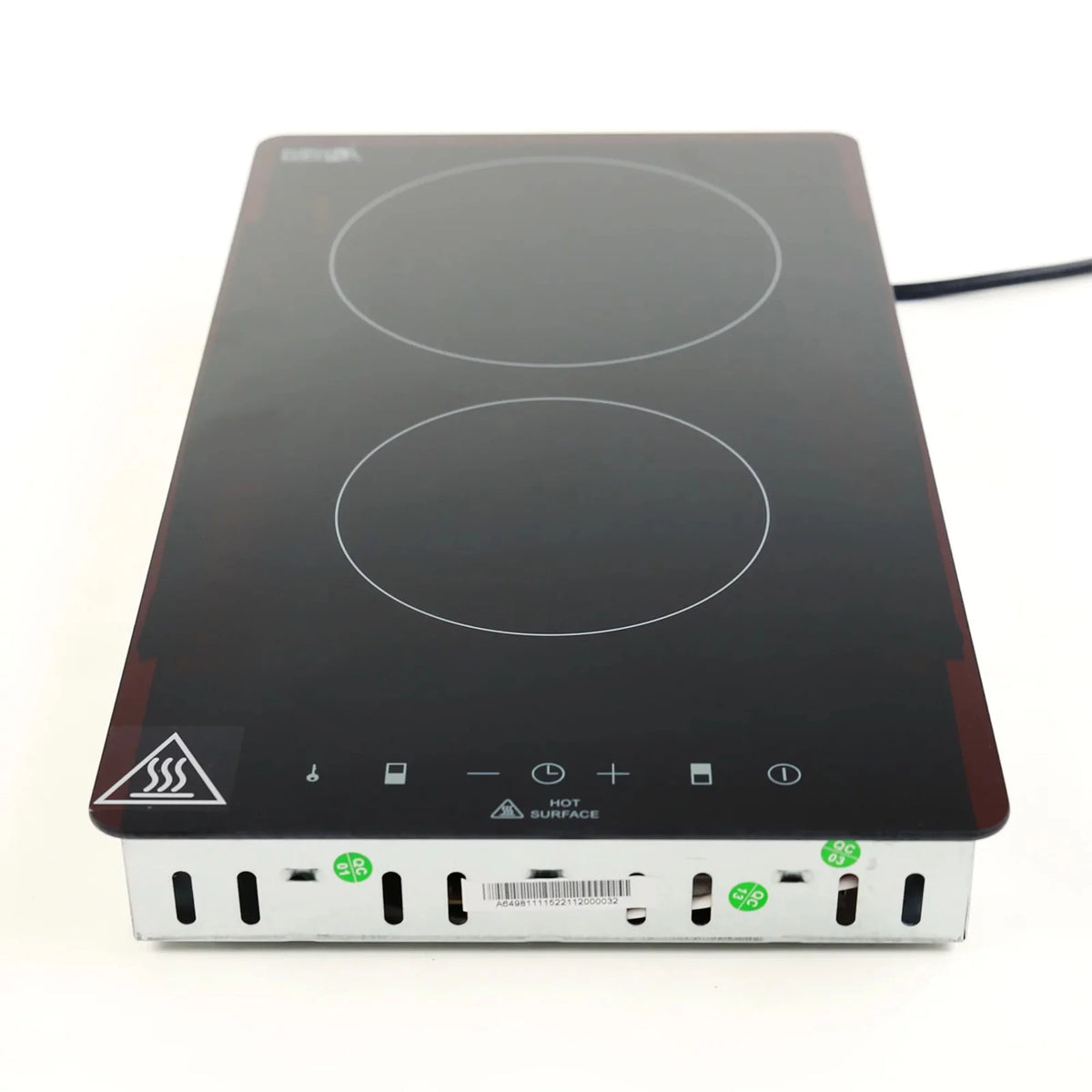 Dual Burner Electric Cooktop with Glass Surface H305741
