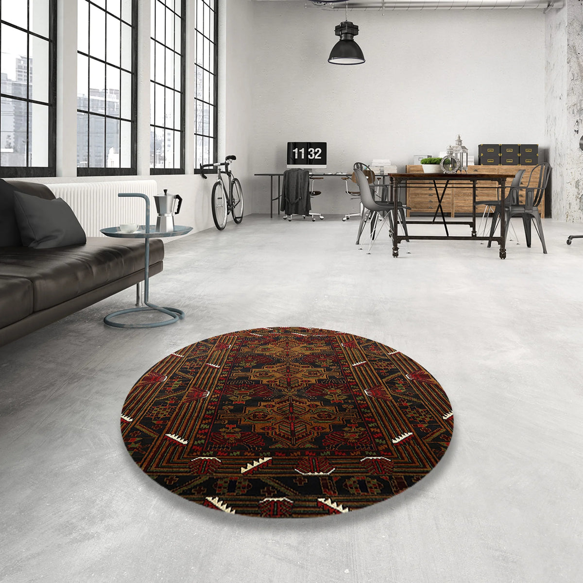 Red Oriental Rectangle Area Rugs, 2' x 5' E955382