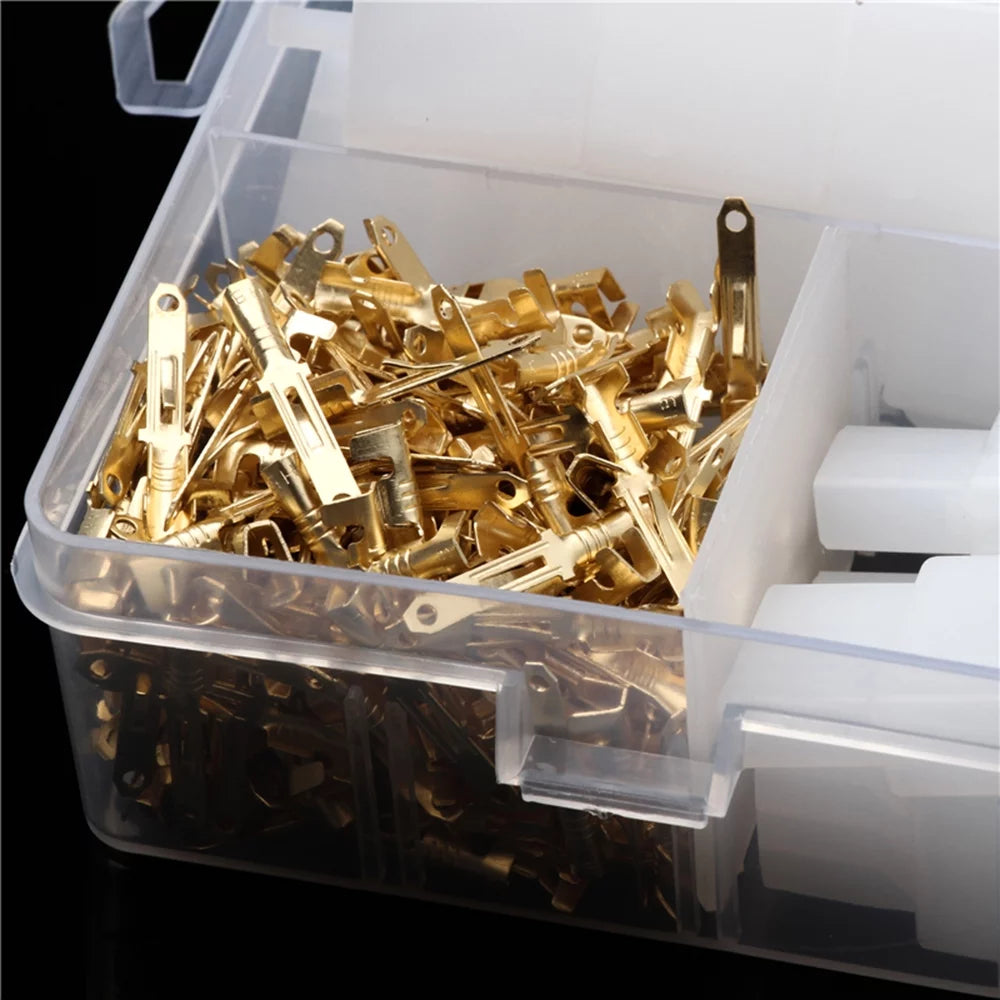 580Pcs 50Sets Auto Electrical Wire Cable Connector Terminal with Storage Box V96405