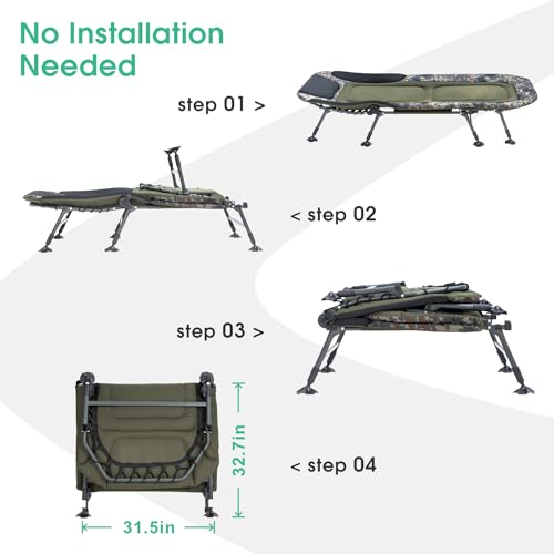 Heavy Duty Folding Camping Cot with Carry Bag K15024