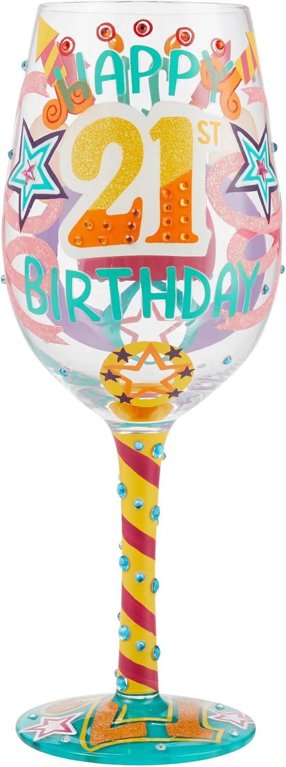 Hand-Painted Wine Glass G79002