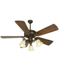 Aged Bronze Textured Ceiling Fan Kit J399279
