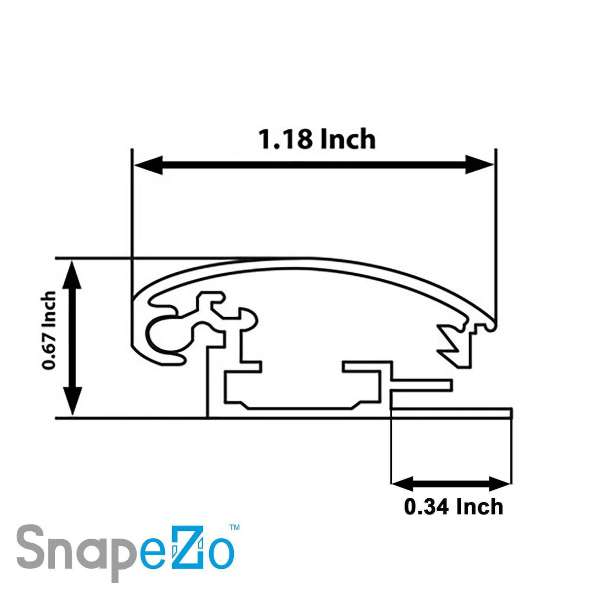 25x25 Silver Snap Frame R5300