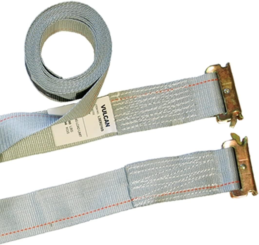 Ratchet Strap for E Track, 16 Foot, 6 Pack, Gray, 1,333 Pound Safe Working Load K24073