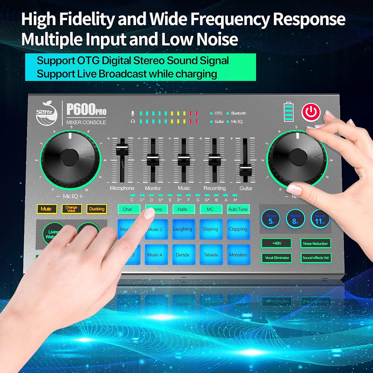 Audio Mixer with BT 5.0 Type C USB Interface N30962