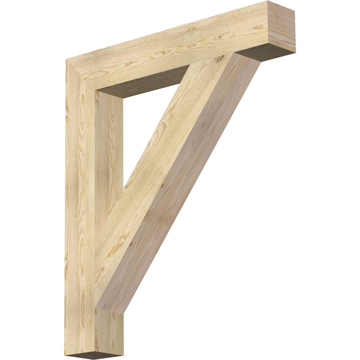Traditional Block Rough Sawn Douglas Fir Bracket A347155