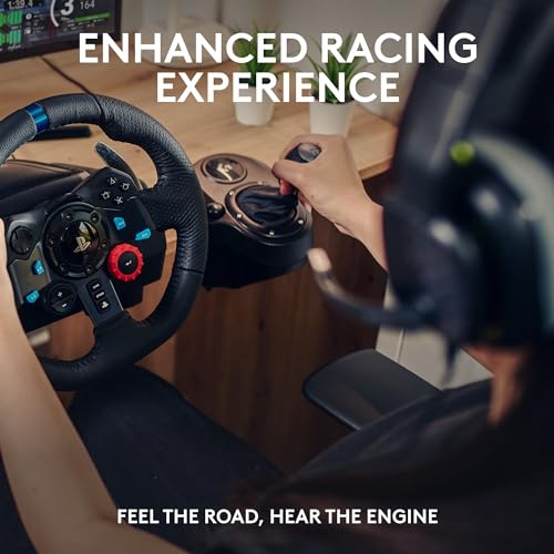 G29 Driving Force Racing Wheel and Pedals with Force Feedback and Real Leather, ASTRO A10 Gen 2 Wired Headset - Black P895