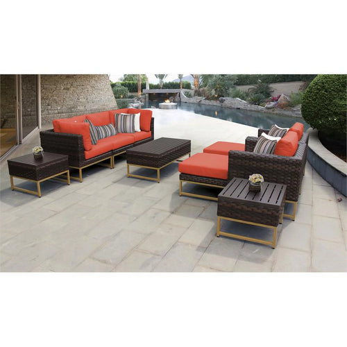 10 Piece Wicker Patio Furniture Set C3933