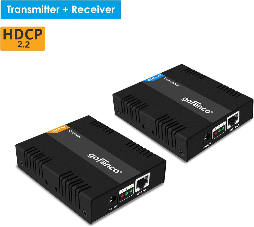 HDBaseT HDMI Extender 4K 60Hz Over CAT5e/CAT6/CAT7 Cable with Bi-Directional IR Y899815
