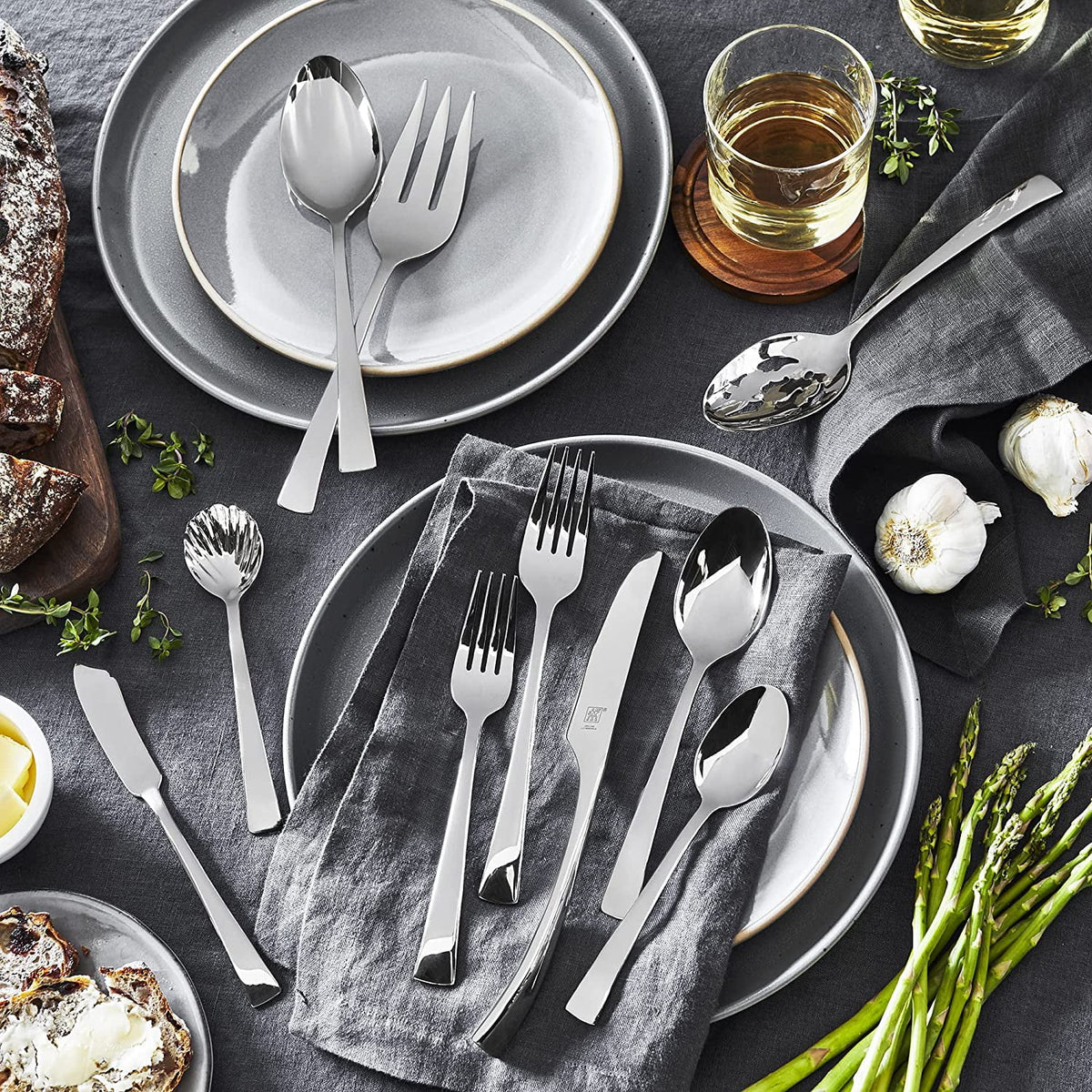45-Piece Stainless Steel Flatware Set J58221