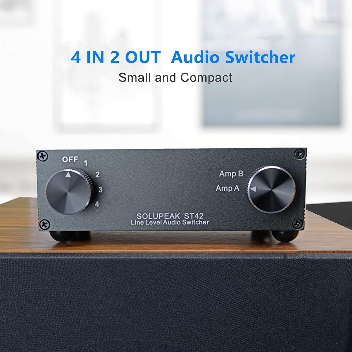 4-Way RCA Audio Switch Splitter Box T99679
