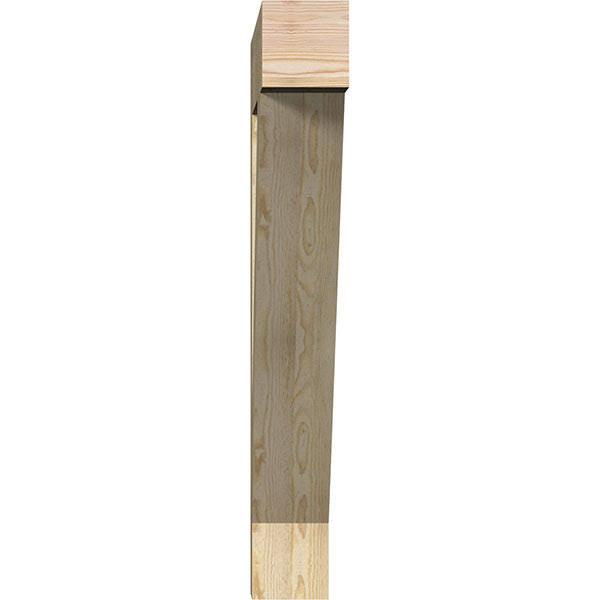 Traditional Block Rough Sawn Douglas Fir Bracket A347155