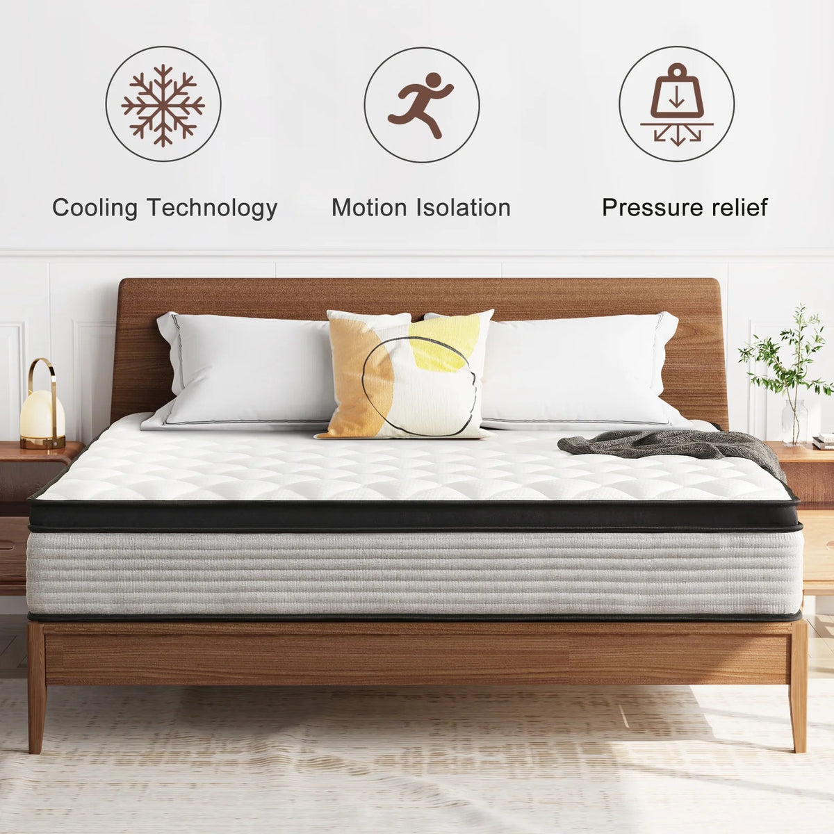 King Size 14 Innerspring Hybrid Mattress E5434