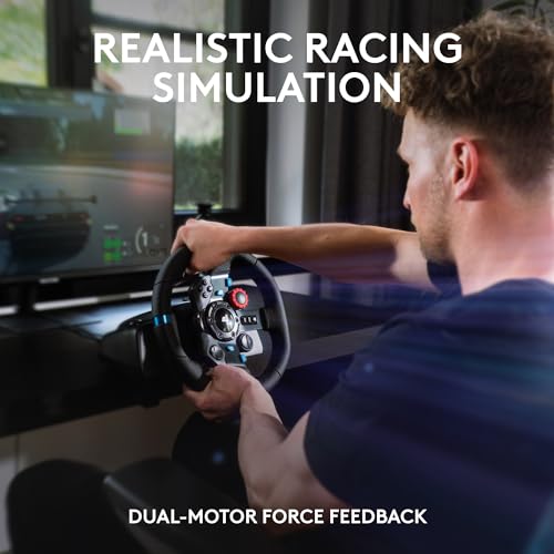 G29 Driving Force Racing Wheel and Pedals with Force Feedback and Real Leather, ASTRO A10 Gen 2 Wired Headset - Black P895