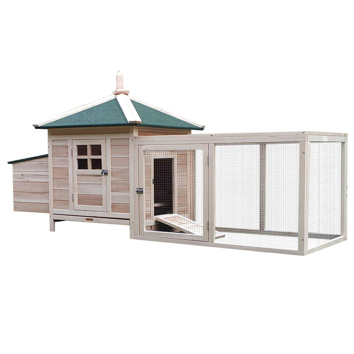 Wooden Chicken Coop with Nesting Box E45975