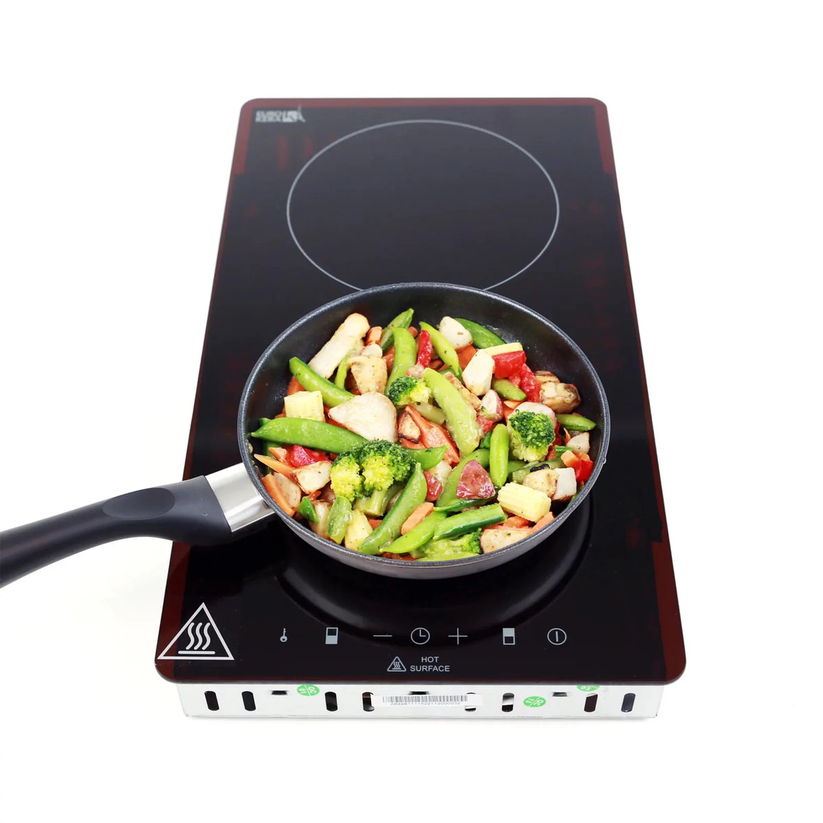 Dual Burner Electric Cooktop with Glass Surface H305741