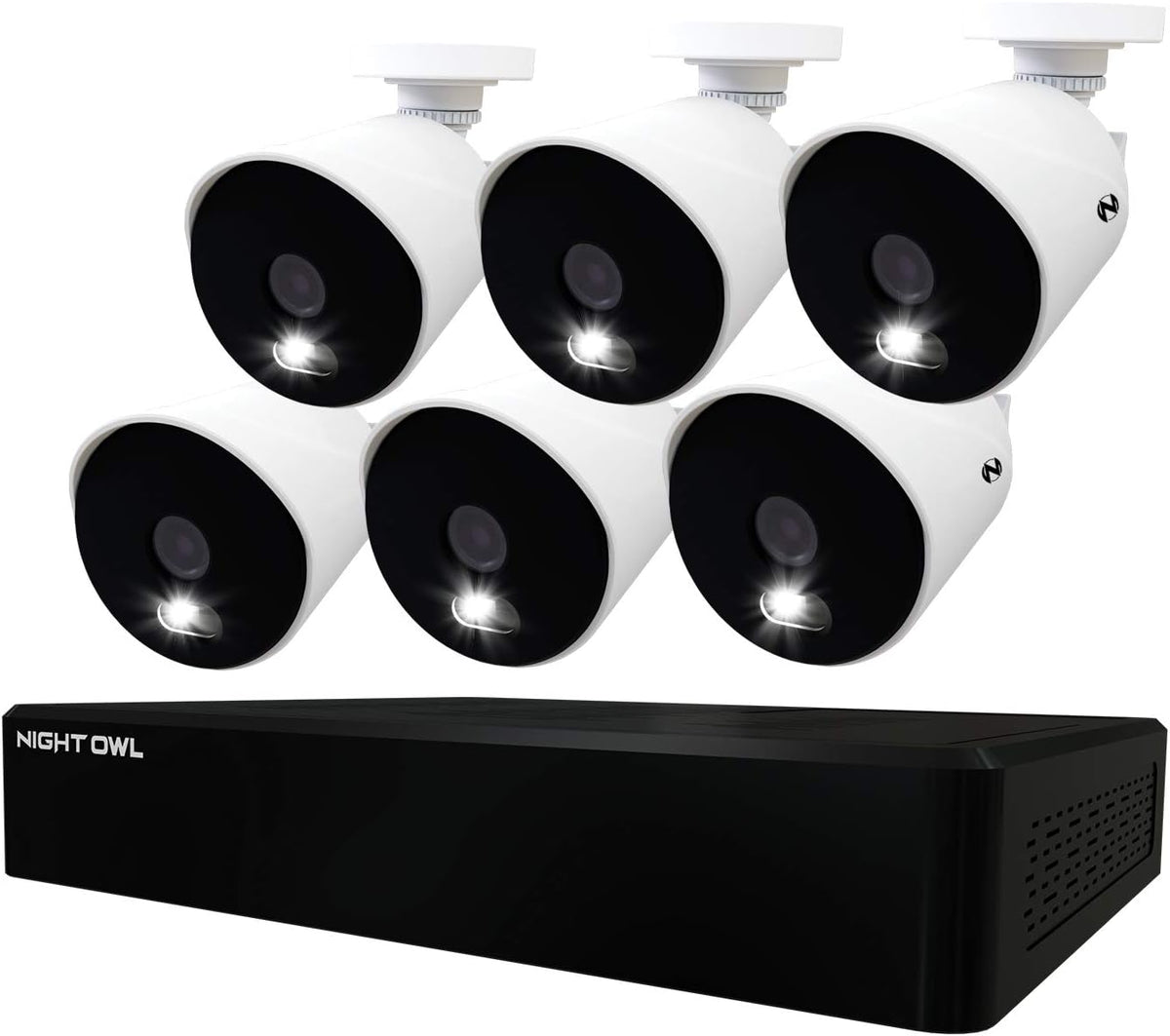 6 Wired 4K Ultra HD Indoor/Outdoor Security Camera System with 2TB Hard Drive B201