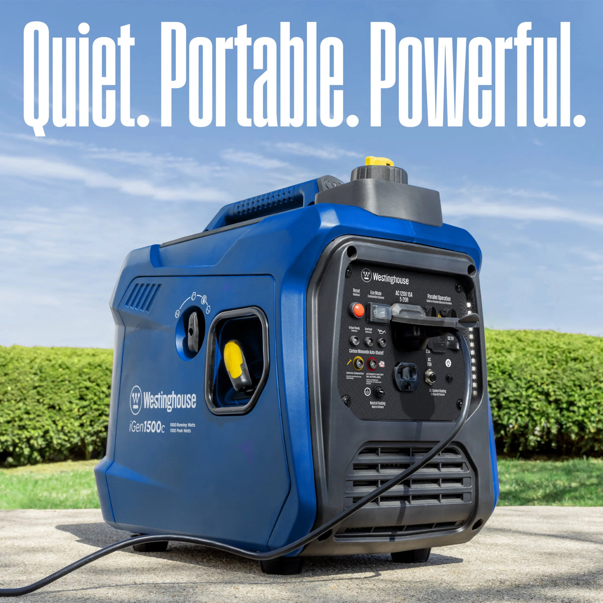 1500 Peak Watt Portable Gas Inverter Generator with CO Sensor O251