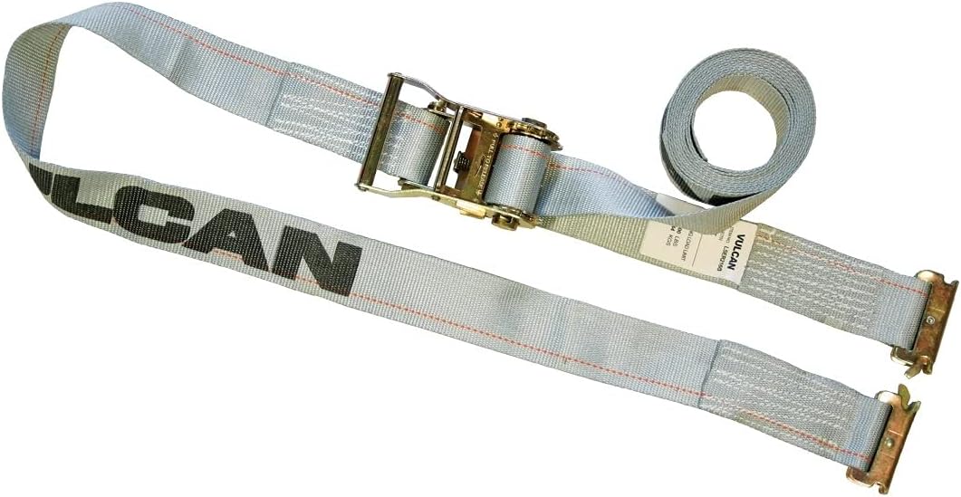 Ratchet Strap for E Track, 16 Foot, 6 Pack, Gray, 1,333 Pound Safe Working Load K24073