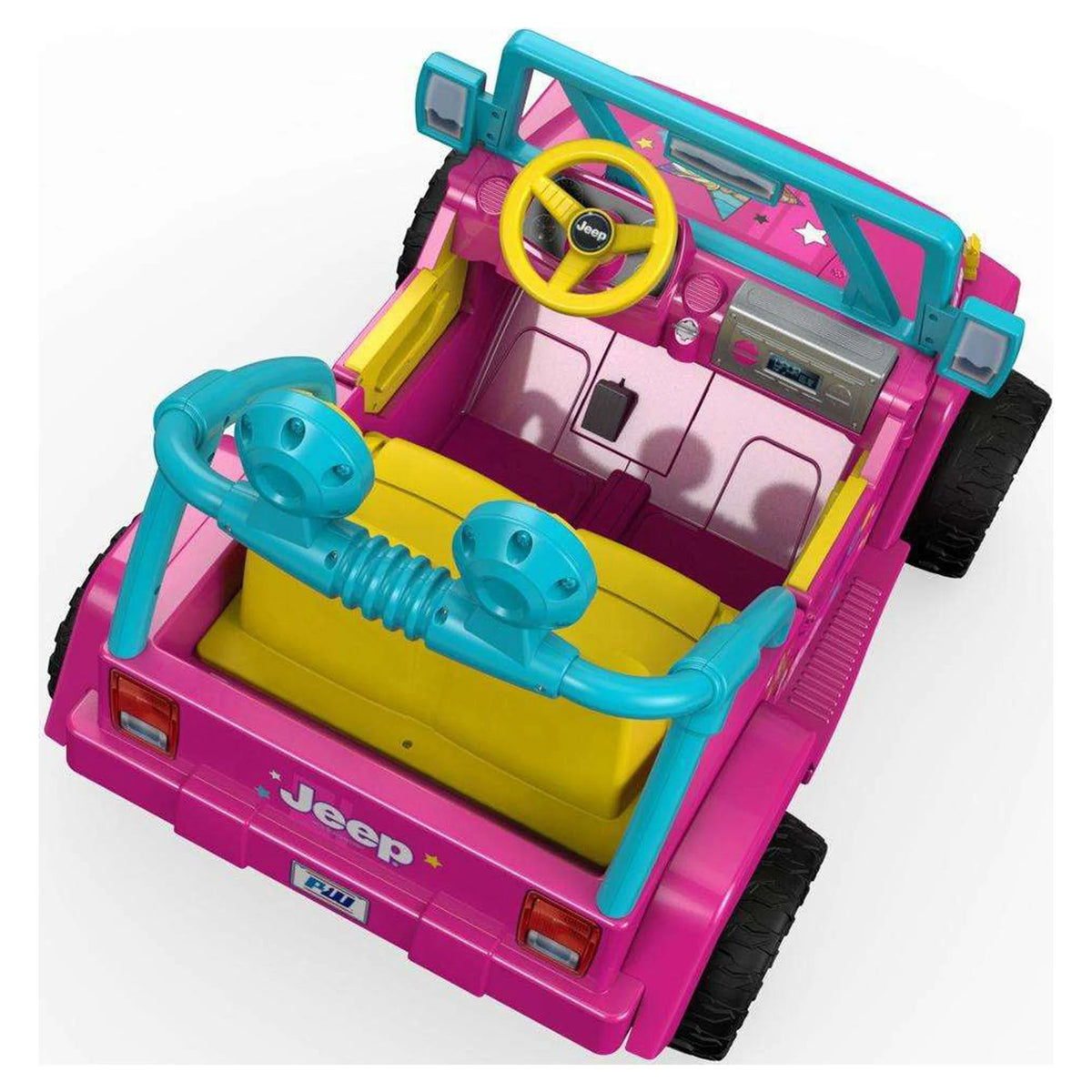 Barbie Jeep Wrangler with Music and Power Lock Brakes T86691