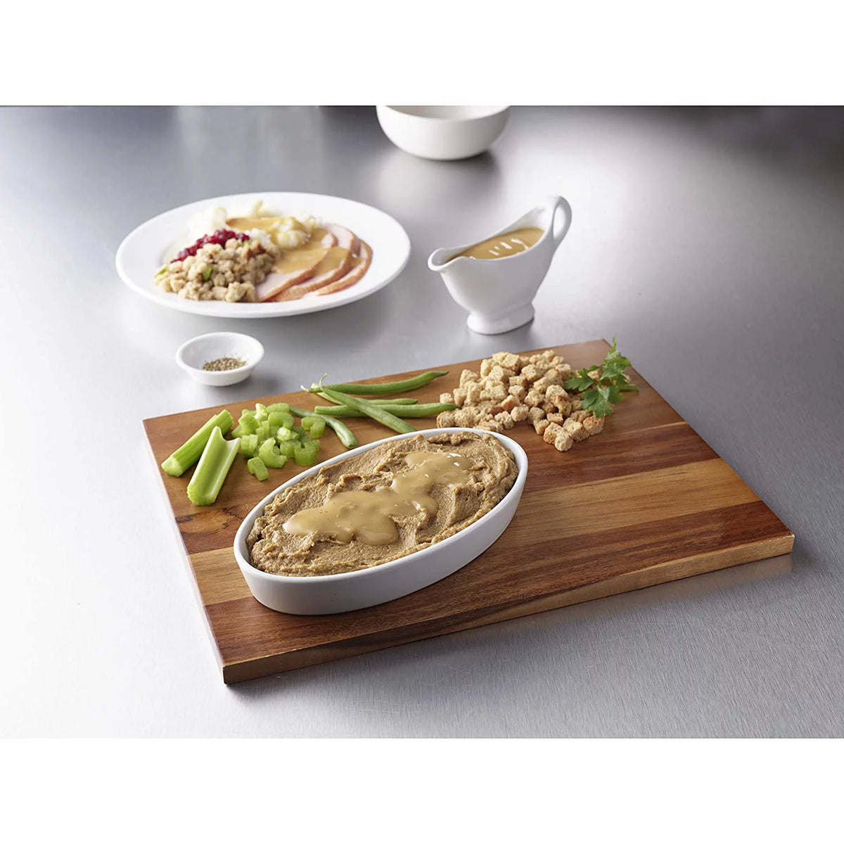 Purees Roasted Turkey with Bread Stuffing & Green Beans 7 oz Pack of 3 Z77211