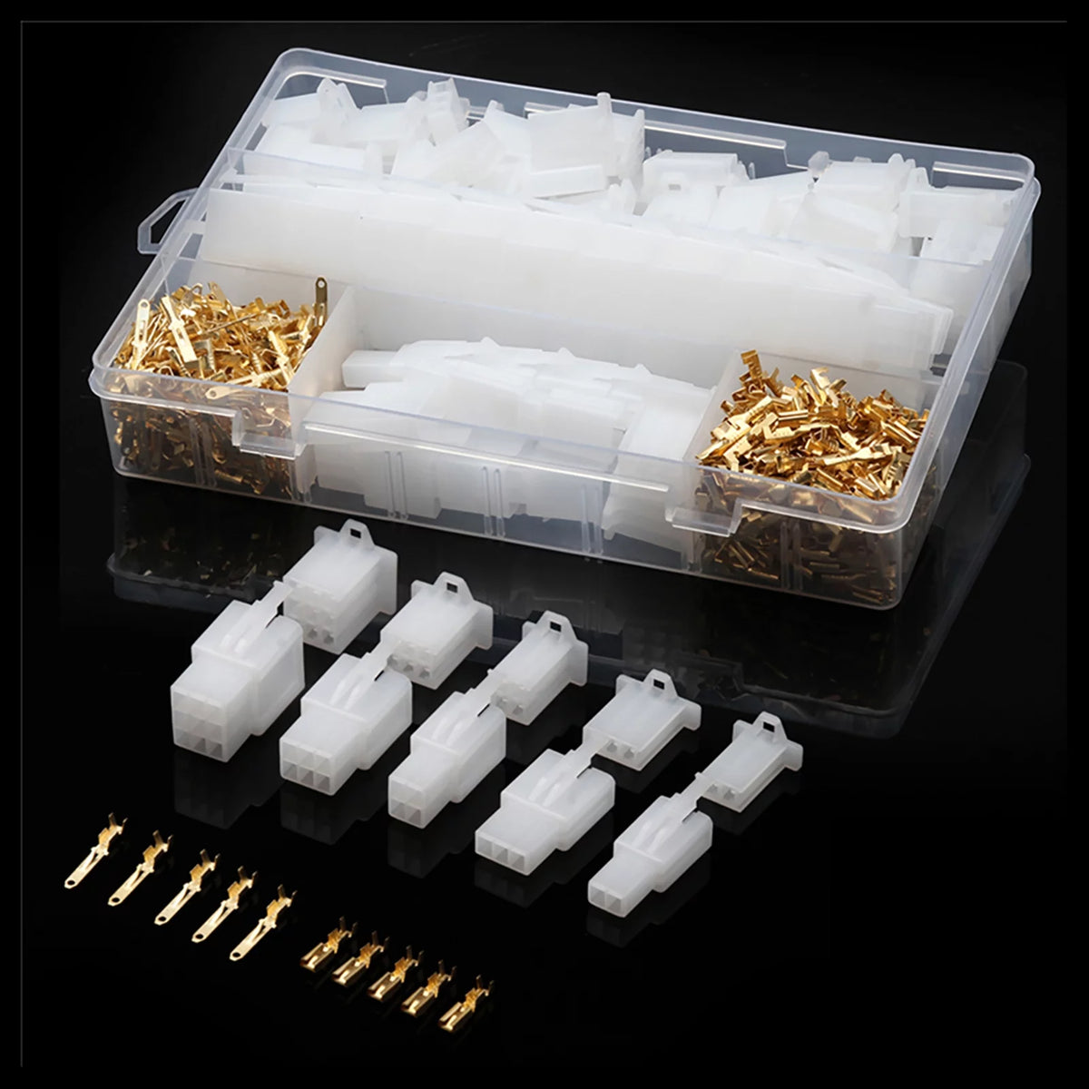 580Pcs 50Sets Auto Electrical Wire Cable Connector Terminal with Storage Box V96405