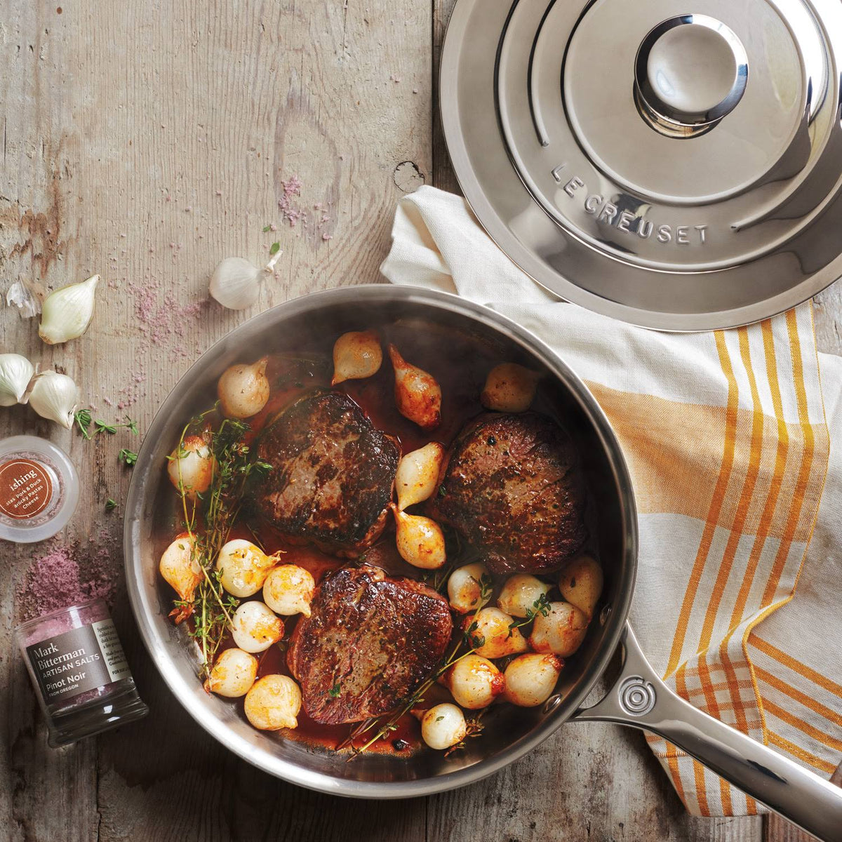 4.5-Quart Stainless Steel Saute Pan with Lid R6564
