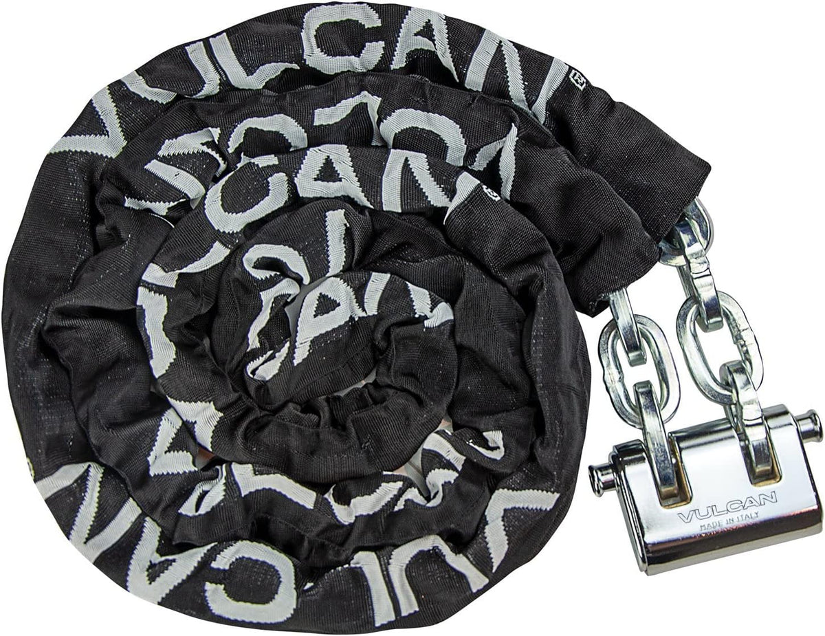 Security Chain and Lock Kit - Case-Hardened - 5/16 Inch x 9 Foot Chain F8977
