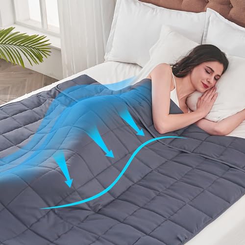15 lbs Queen Size Cooling Weighted Blanket L342554