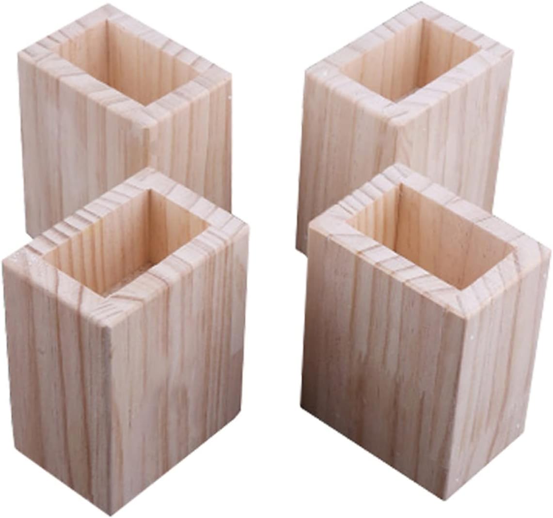 4 Pcs Solid Wood Furniture Legs B5398