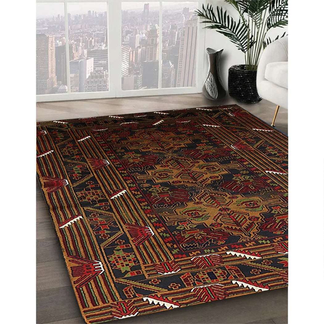 Red Oriental Rectangle Area Rugs, 2' x 5' E955382