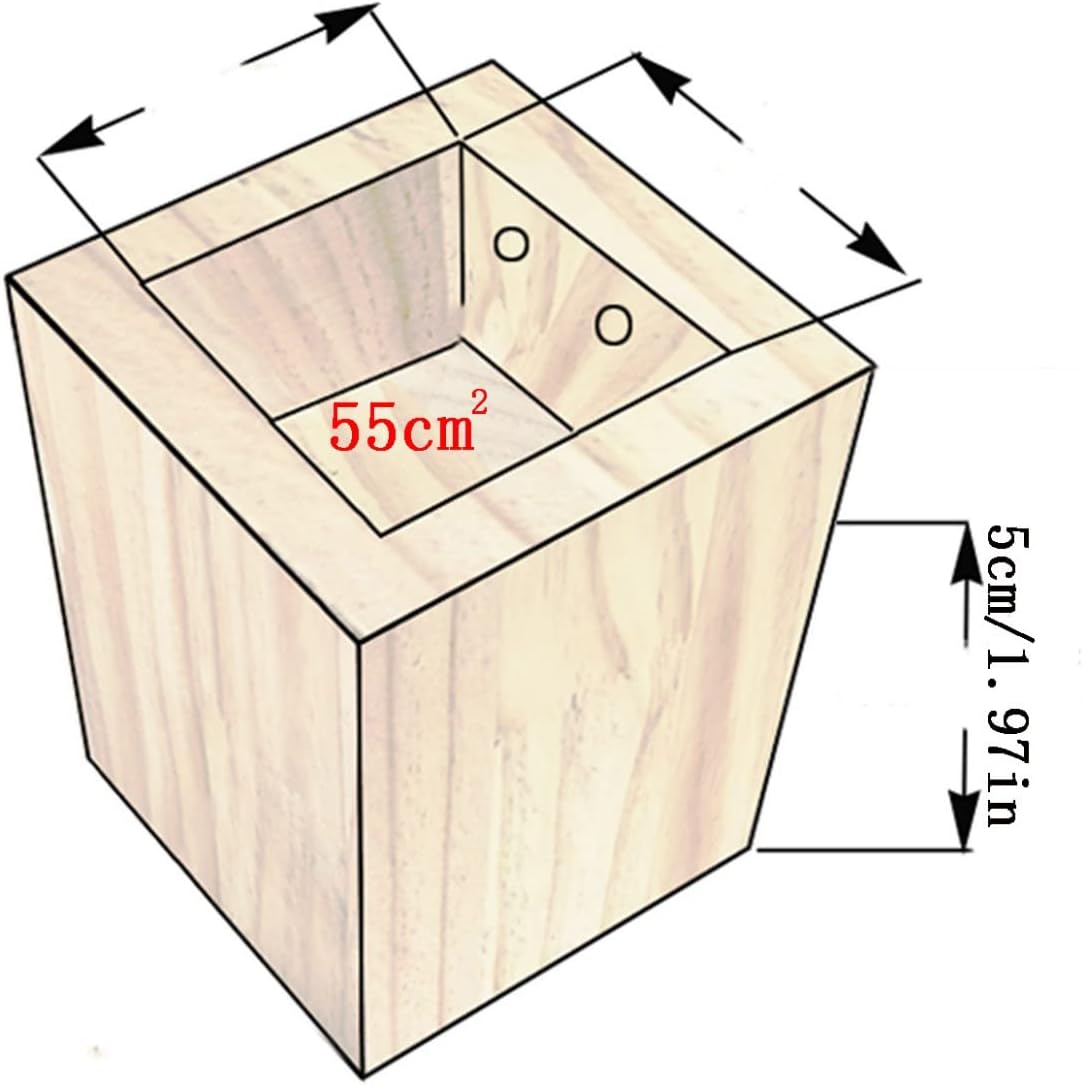 4 Pcs Solid Wood Furniture Legs B5398