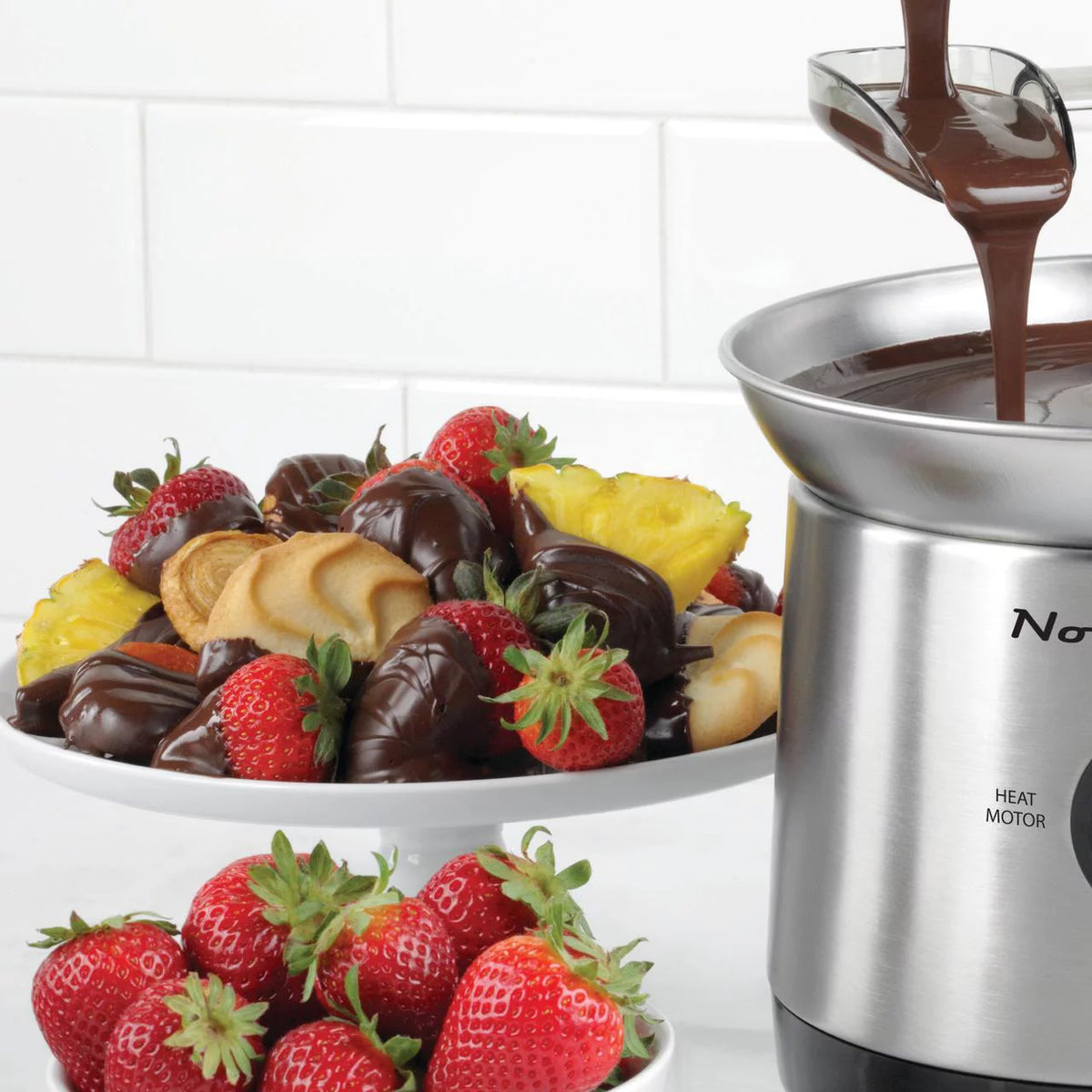 4-Tier Stainless Steel Chocolate Fondue Fountain L26175
