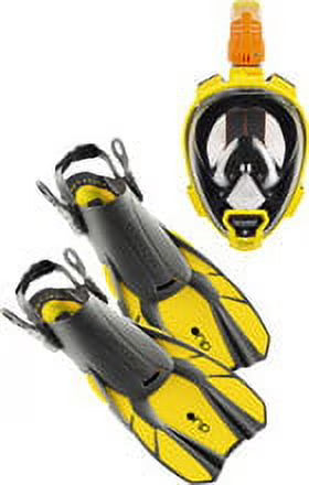 Yellow S/M Mask and Fins Travel Set V949649
