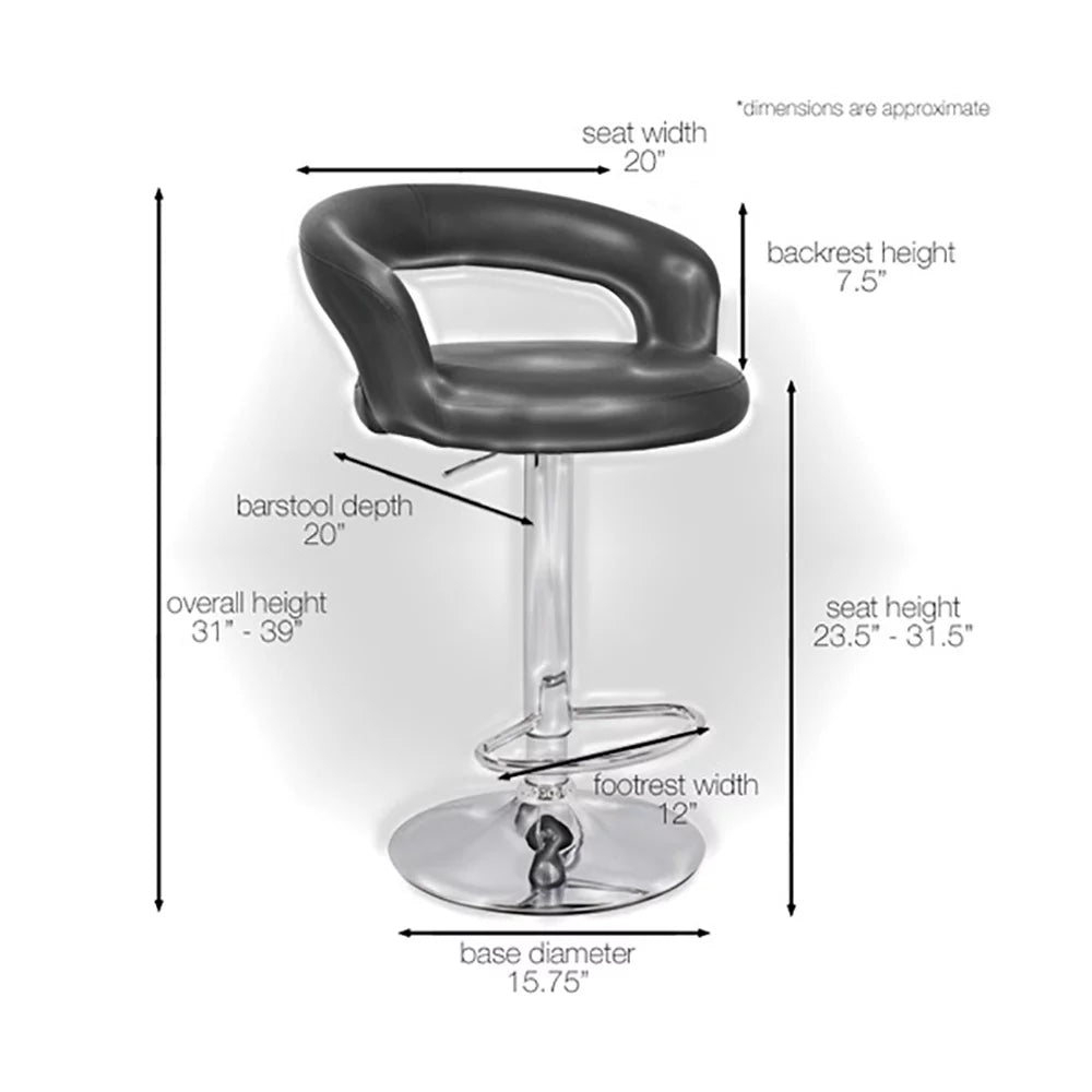 Adjustable Height Counter Bar Stool Y127065