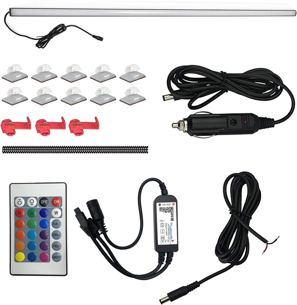 RGB LED Rear Glass Dome Light Bar for Hardtops Pack of 2 K19667