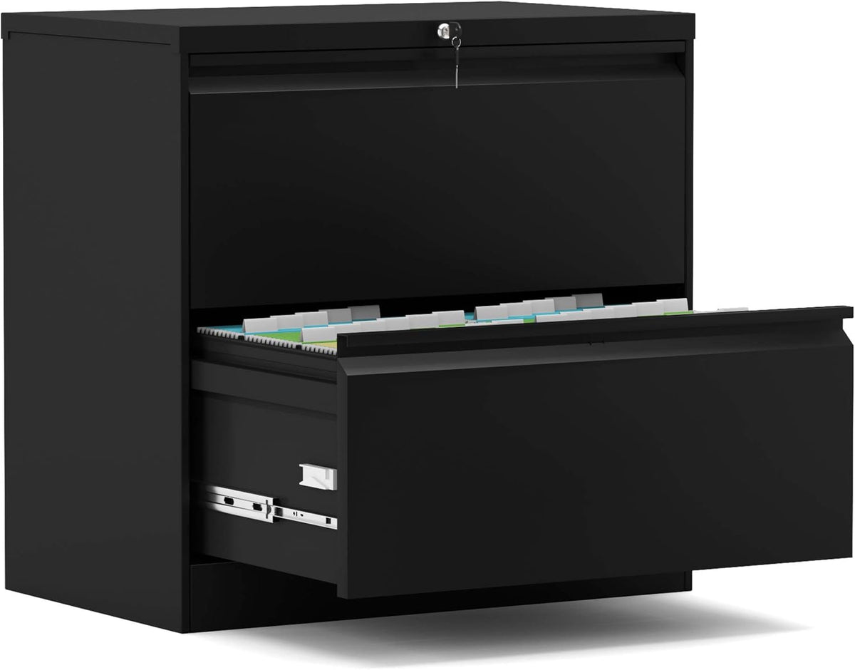 White 3 Drawer Metal Lateral File Cabinet O191182