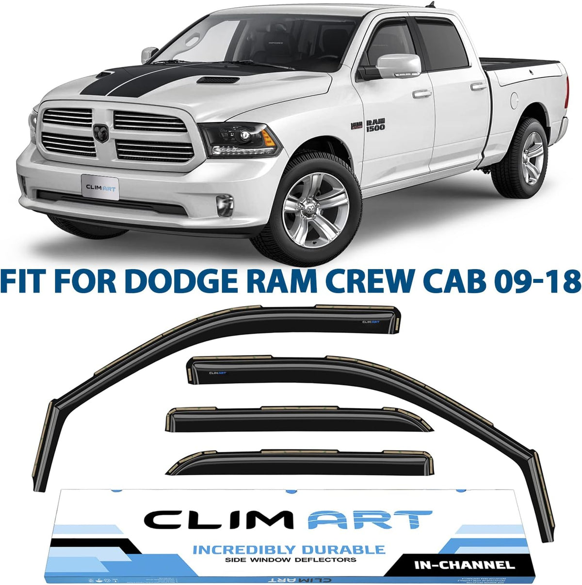 Dark Smoke Window Deflectors 4pcs G1572