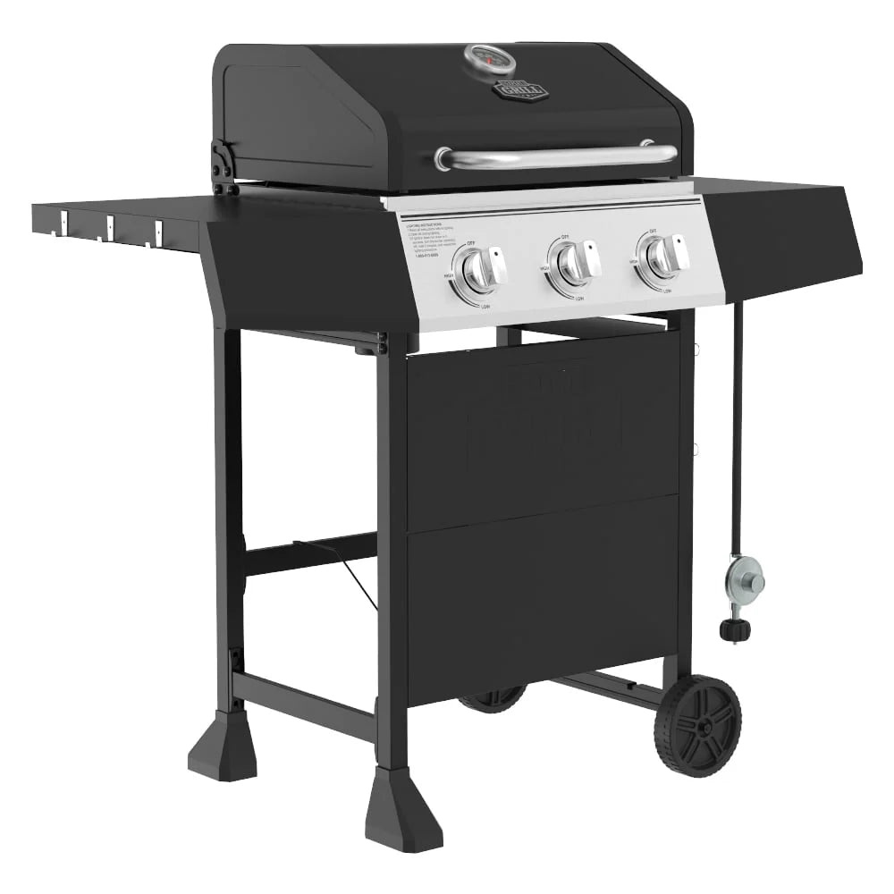 3 Burner Propane Gas Grill in Black E64409