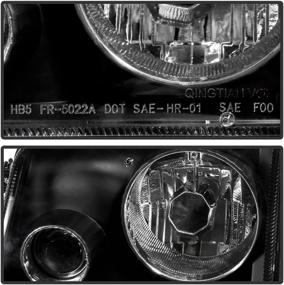 Black Headlights + Corner Signal Lamps with Fog Lights G9206