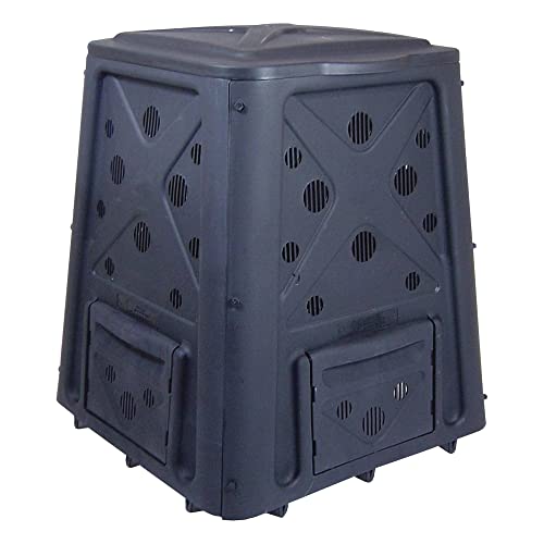 Black 65 Gallon Outdoor Compost Bin with Lid V635813