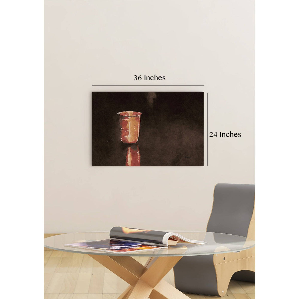 Rusted Matte Canvas W17333