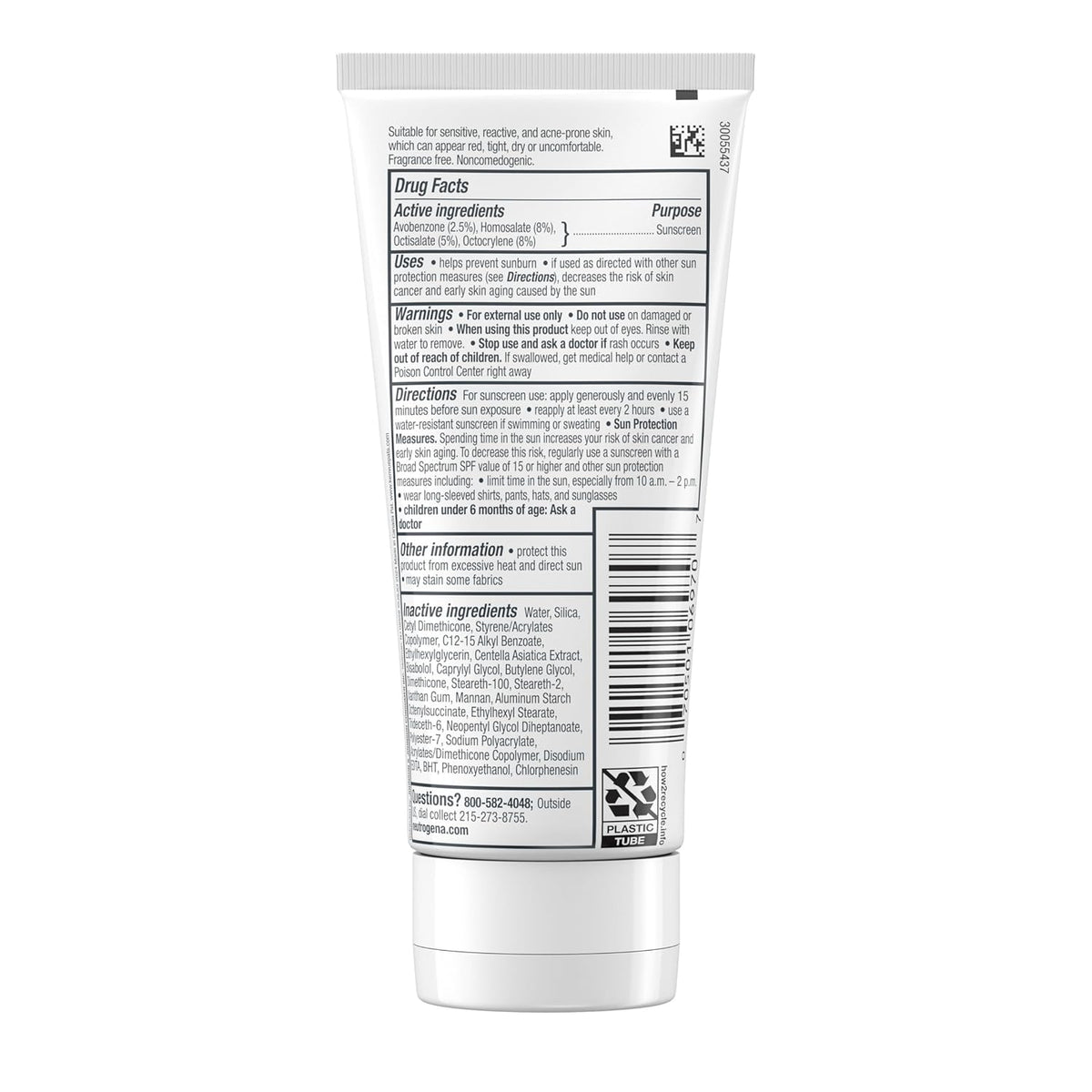 Ultra Gentle Daily Facial Moisturizer with SPF 30 Sunscreen, 3.4 fl. oz S24663