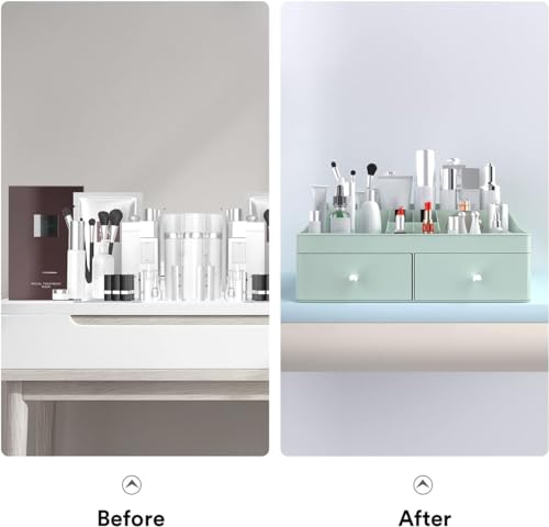 White Makeup Organizer with Drawers O926244