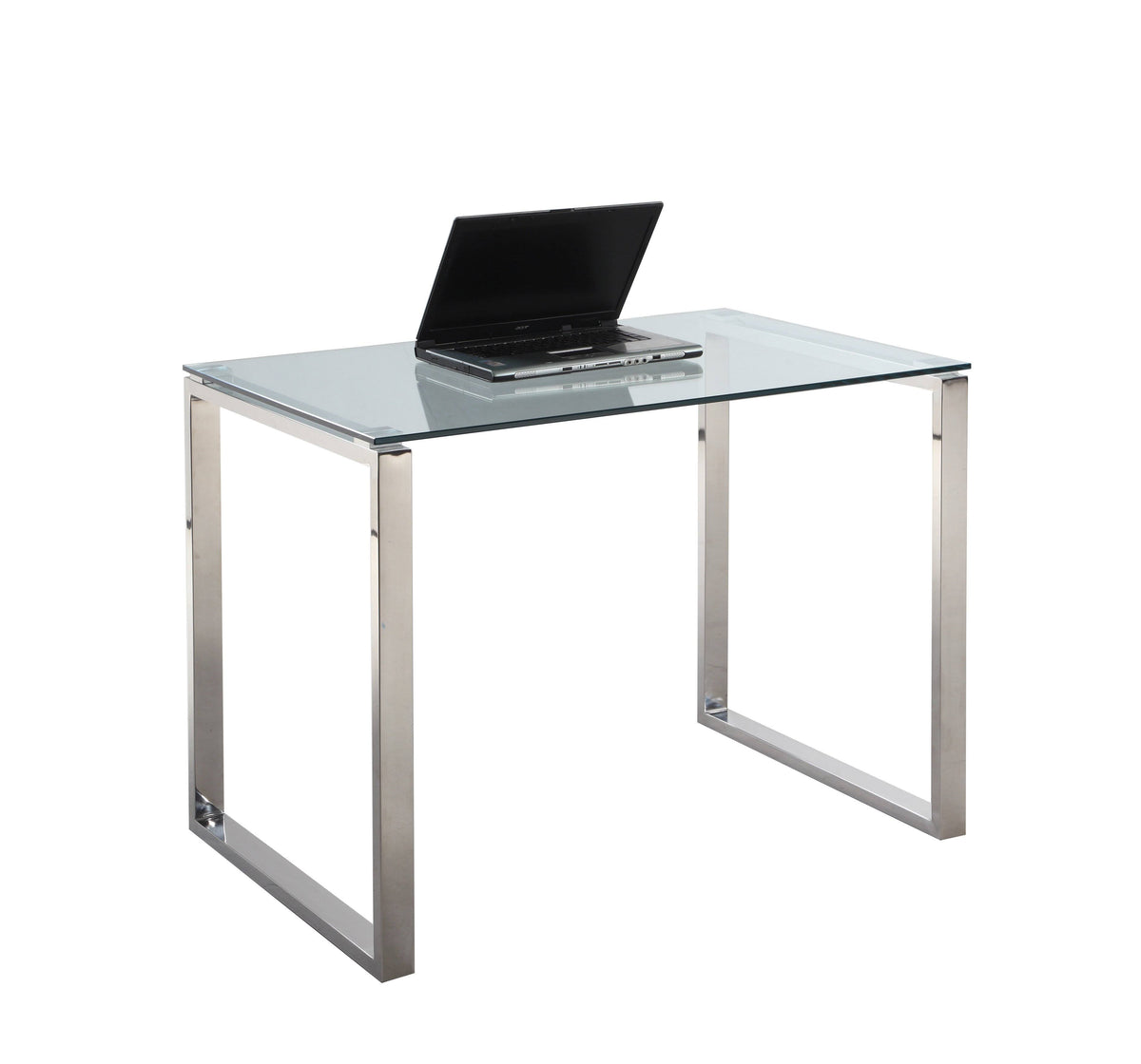 Clear Glass Top Computer Desk F573426