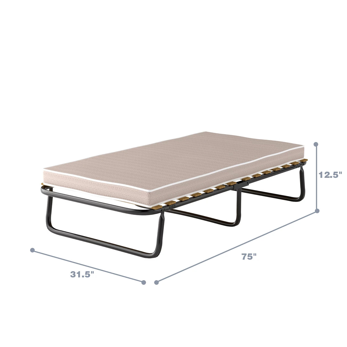 Folding Bed with Memory Foam Mattress A4690