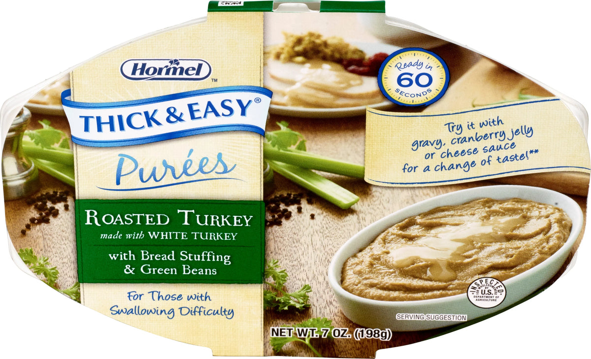 Purees Roasted Turkey with Bread Stuffing & Green Beans 7 oz Pack of 3 Z77211